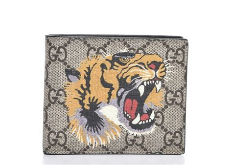 gucci gg supreme tiger wallet|Gucci Gg Supreme web wallet.